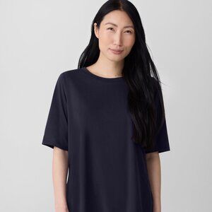 Eileen Fisher Organic Pima Cotton Tunic Tee